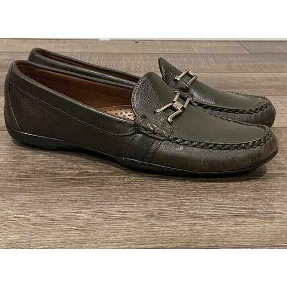 Allen Edmonds Highway I Men's Driving Loafers Shoes Size 8.5 D Leather Brown - Picture 1 of 16